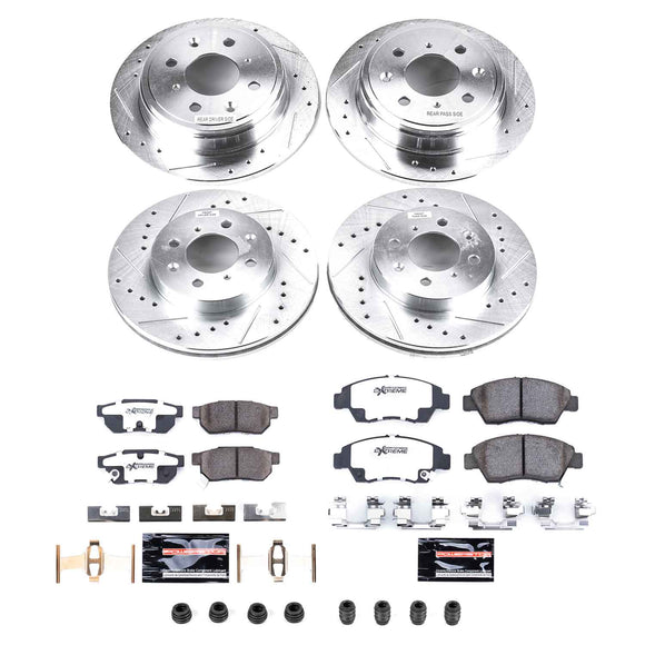 PowerStop Z26 Street Performance Ceramic Brake Pad and Drilled & Slotted Rotor K