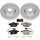 PowerStop Genuine Geomet Coated Rotor and Carbon-Fiber Ceramic Brake Pad Kit