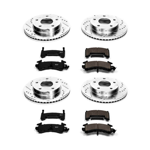 PowerStop Z23 Daily Driver Carbon-Fiber Ceramic Brake Pad and Drilled & Slotted