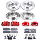 PowerStop Z23 Daily Driver Carbon-Fiber Ceramic Pads Drilled & Slotted Rotor & C