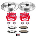 PowerStop Z26 Street Performance Ceramic Brake Pad, Drilled Slotted Rotor, and C