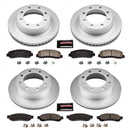 PowerStop Genuine Geomet Coated Rotor and Low-Dust Ceramic Brake Pad Kit