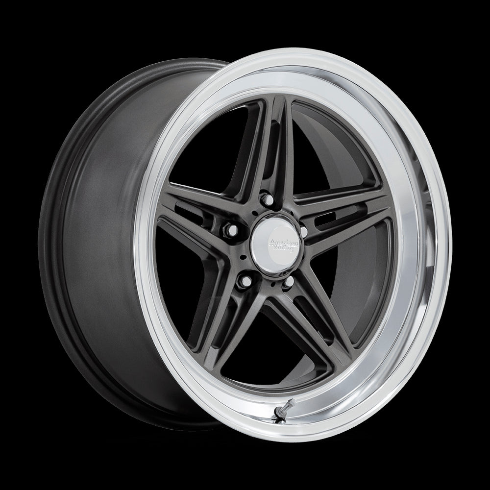 18X10 American Racing Vintage VN514 Groove Gray 5X120.65 5X4.75 ET12 Wheel