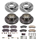 PowerStop OE Stock Replacement Low-Dust Ceramic Brake Pad and Rotor Kit