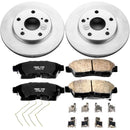 PowerStop Genuine Geomet Coated Rotor and Low-Dust Ceramic Brake Pad Kit