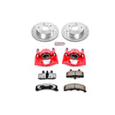 PowerStop Z36 Truck and SUV Ceramic Brake Pad, Drilled & Slotted Rotor, and Cali