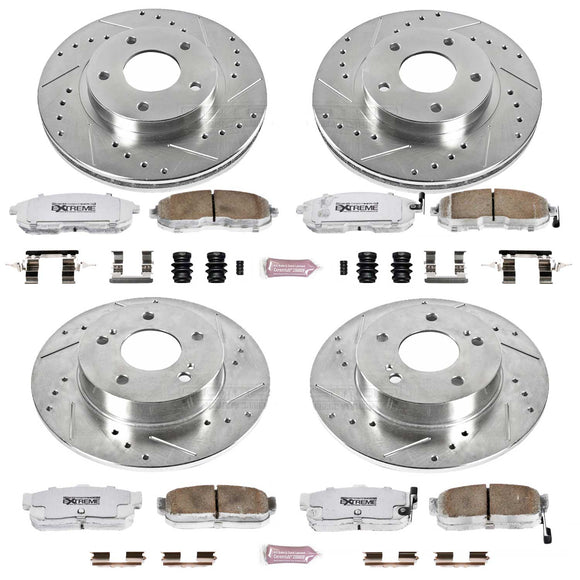 PowerStop Z26 Street Performance Ceramic Brake Pad and Drilled & Slotted Rotor K