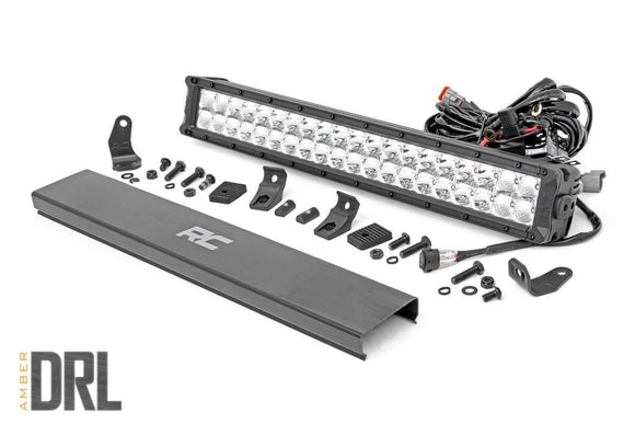 Rough Country Chrome Series LED Light 20" Dual Row For Amber DRL