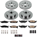 PowerStop OE Stock Replacement Low-Dust Ceramic Brake Pad and Rotor Kit