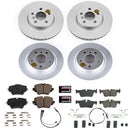 PowerStop Genuine Geomet Coated Rotor and Carbon-Fiber Ceramic Brake Pad Kit