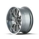 18x9.5 Ridler 650 Grey/Polished Lip Wheel/Rim 5x127 5-127 18-9.5 ET0