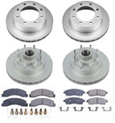 PowerStop Genuine Geomet Coated Rotor and Low-Dust Ceramic Brake Pad Kit