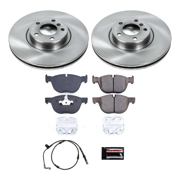 PowerStop OE Stock Replacement Low-Dust Ceramic Brake Pad and Rotor Kit