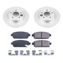 PowerStop Genuine Geomet Coated Rotor and Low-Dust Ceramic Brake Pad Kit