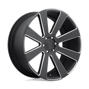 22X9.5 Dub 8-Ball Matte Black Milled 6x139.7 S187229577+20