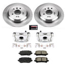 PowerStop OE Stock Replacement Low-Dust Ceramic Brake Pad, Rotor and Caliper Kit