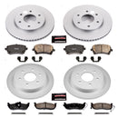PowerStop Genuine Geomet Coated Rotor and Low-Dust Ceramic Brake Pad Kit