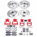 PowerStop Z23 Daily Driver Carbon-Fiber Ceramic Pads Drilled & Slotted Rotor & C