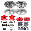 PowerStop Z23 Daily Driver Carbon-Fiber Ceramic Pads Drilled & Slotted Rotor & C