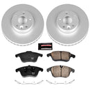 PowerStop Genuine Geomet Coated Rotor and Carbon-Fiber Ceramic Brake Pad Kit