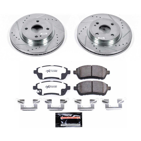 PowerStop Z26 Street Performance Ceramic Brake Pad and Drilled & Slotted Rotor K