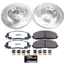 PowerStop Z36 Carbon-Fiber Ceramic Brake Pad with Drilled and Slotted Rotor Kit