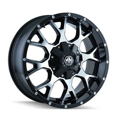 17x9 Mayhem Warrior Black-Machined Wheel/Rim 5x114.3 8015-7956B18