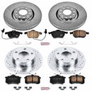 PowerStop Z23 Daily Driver Carbon-Fiber Ceramic Brake Pad and Drilled & Slotted