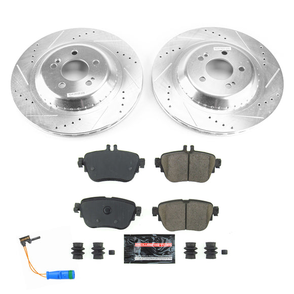 PowerStop Z23 Daily Driver Carbon-Fiber Ceramic Brake Pad and Drilled & Slotted