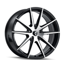 20x8.5 Kraze KR193 Turismo Gloss Black Machined 5x112 ET38 Wheel Rim