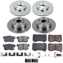 PowerStop OE Stock Replacement Low-Dust Ceramic Brake Pad and Rotor Kit