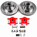 PowerStop Z36 Truck and SUV Ceramic Brake Pad, Drilled & Slotted Rotor, and Cali