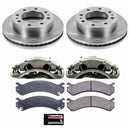 PowerStop OE Stock Replacement Low-Dust Ceramic Brake Pad, Rotor and Caliper Kit