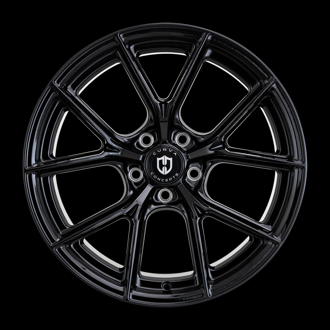 19x9.5 Curva CFF70 Gloss Black 5x120 ET40 wheel/rim - 0