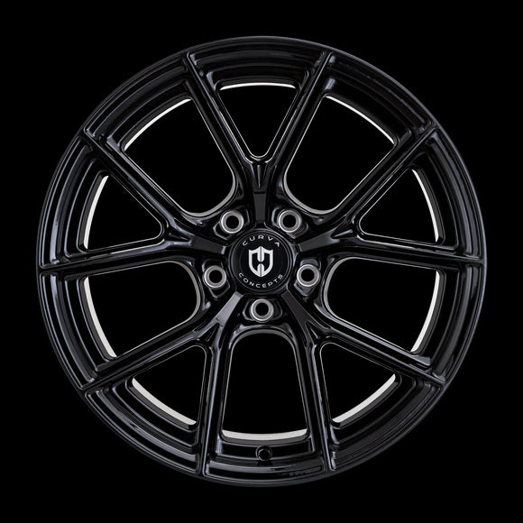 19x9.5 Curva CFF70 Gloss Black 5x120 ET40 wheel/rim