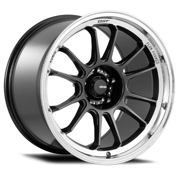 17x8 Konig Hypergram Metallic Carbon Machined Lip 4x100 ET45 CB73.1 Wheel Rim