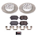 PowerStop Semi-Coated Rotor and Low-Dust Ceramic Brake Pad Kit