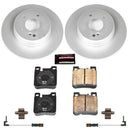 PowerStop Genuine Geomet Coated Rotor and Carbon-Fiber Ceramic Brake Pad Kit