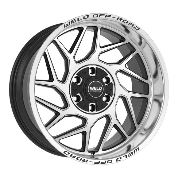 20x10 WELD Off-Road Fulcrum Black Machined 6x135 6x139.7 ET-18 CB106.1 Wheel Rim