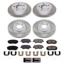 PowerStop Semi-Coated Rotor and Low-Dust Ceramic Brake Pad Kit