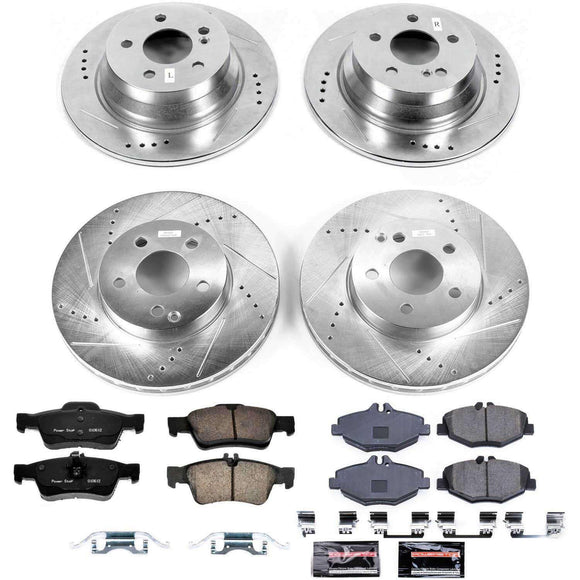 PowerStop Z23 Daily Driver Carbon-Fiber Ceramic Brake Pad and Drilled & Slotted