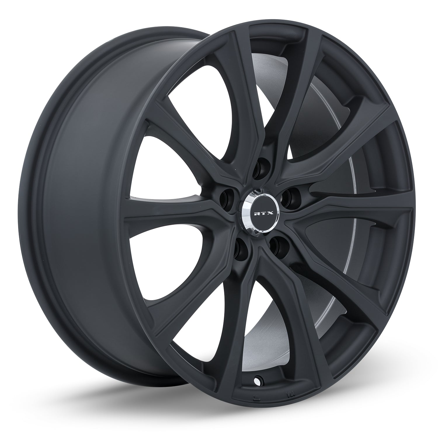 18x8 RTX Contour Matte Black 5x110 ET40 wheel/rim