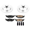 PowerStop Genuine Geomet Coated Rotor and Low-Dust Ceramic Brake Pad Kit