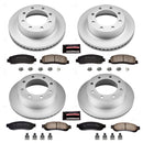 PowerStop Genuine Geomet Coated Rotor and Low-Dust Ceramic Brake Pad Kit