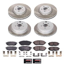 PowerStop Semi-Coated Rotor and Low-Dust Ceramic Brake Pad Kit
