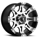 17x9 Raceline 982 Black Machined 8x170 ET-12 Wheel Rim