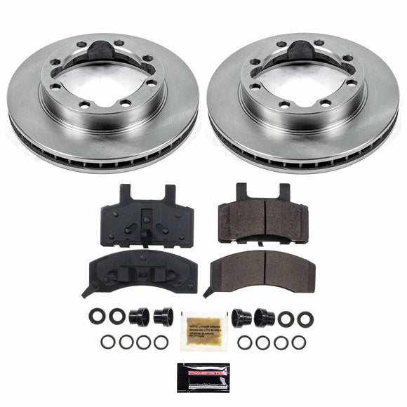 PowerStop OE Stock Replacement Low-Dust Ceramic Brake Pad and Rotor Kit