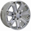 20" Replica Wheel CV93 Fits Chevrolet Silverado Rim 20x8.5 Chrome Wheel