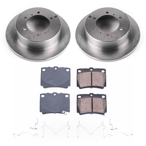 PowerStop OE Stock Replacement Low-Dust Ceramic Brake Pad and Rotor Kit