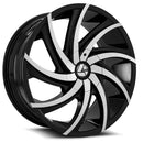 28x9.5 Azara AZA-503 Gloss Black & Machined 5x115/120 ET15 wheel/rim-1